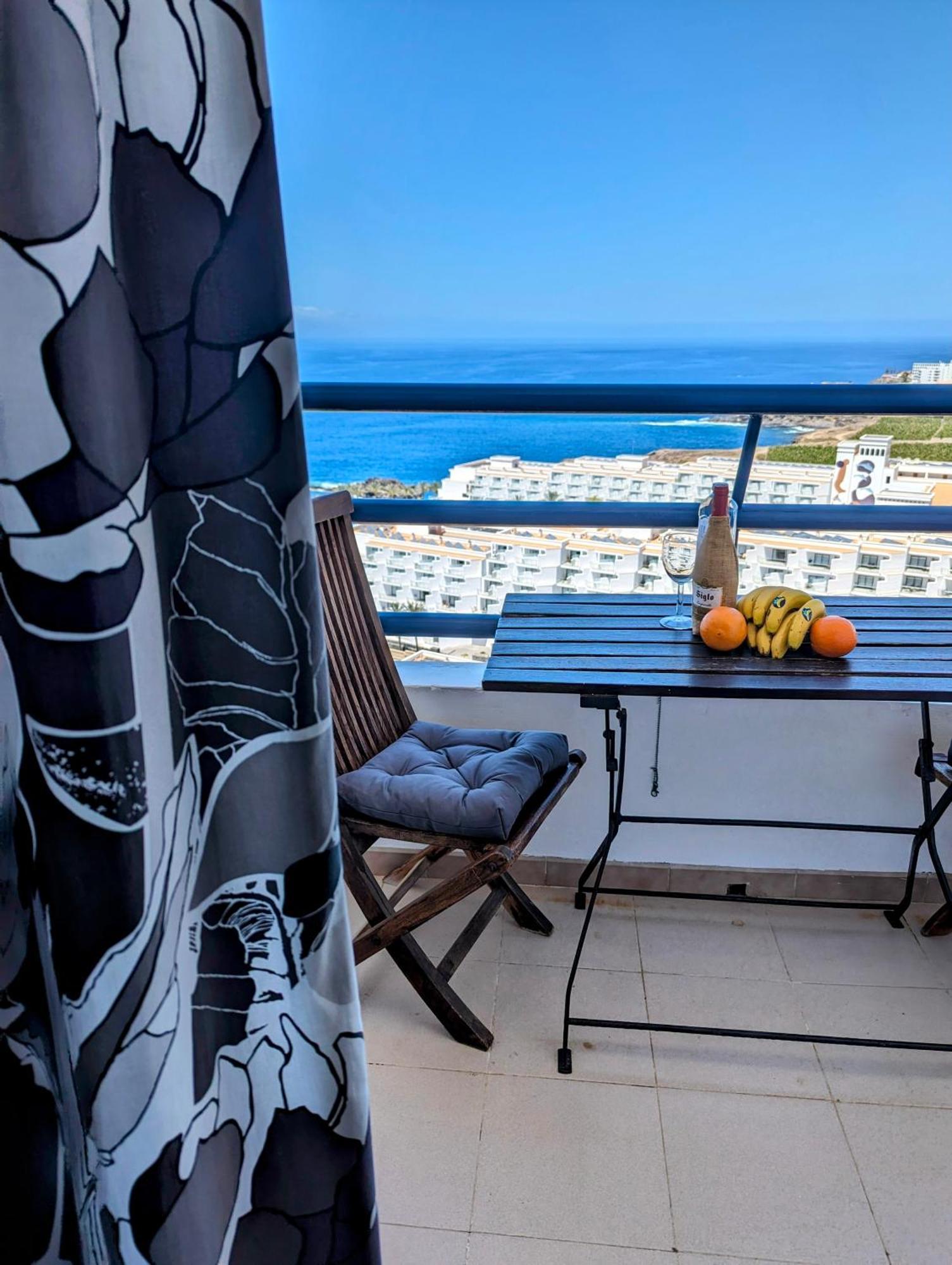 Studio Playa Paraiso Tenerife - Ocean View And Internet Wifi Optical Fiber - For Rent Ngoại thất bức ảnh